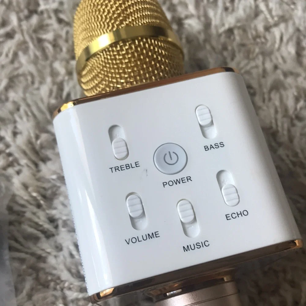 Gold Wireless Karaoke Microphone